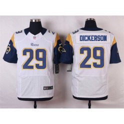 St. Louis Rams #29 Eric Dickerson Men Nike White Elite NFL Jersey
