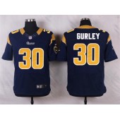 St. Louis Rams #30 Todd Gurley Navy Blue Men Football Elite Nike NFL Jersey