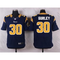St. Louis Rams #30 Todd Gurley Navy Blue Men Football Elite Nike NFL Jersey