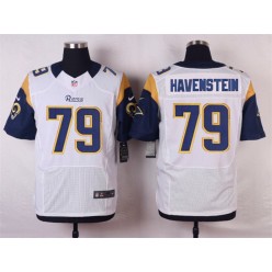 St. Louis Rams #79 Rob Havenstein Men Nike White Elite NFL Jersey