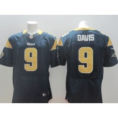 St. Louis Rams #9 Austin Davis Navy Blue Elite Men Nike NFL Jersey
