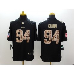 St. Louis Rams #94 Robert Quinn Black Men Stitched Nike NFL Limited Salute to Service Jersey