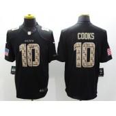 New Orleans Saints #10 Brandin Cooks Black Men Stitched Nike NFL Limited Salute to Service Jersey