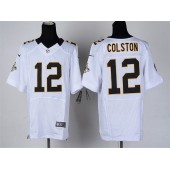 New Orleans Saints #12 Marques Colston White Elite Men Nike NFL Jersey