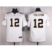 New Orleans Saints #12 Marques Colston White Men Nike NFL Game Jersey