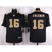 New Orleans Saints #16 Brandon Coleman Black Men Nike NFL Game Jersey