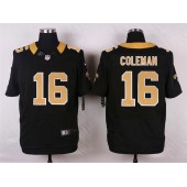 New Orleans Saints #16 Brandon Coleman Black Team Color Men Stitched Nike NFL Elite Jersey
