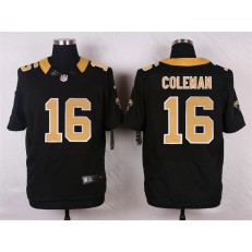 New Orleans Saints #16 Brandon Coleman Black Team Color Men Stitched Nike NFL Elite Jersey