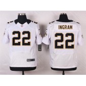 New Orleans Saints #22 Mark Ingram White Elite Men Nike NFL Jersey