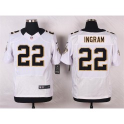 New Orleans Saints #22 Mark Ingram White Elite Men Nike NFL Jersey