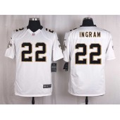 New Orleans Saints #22 Mark Ingram White Men Nike NFL Game Jersey