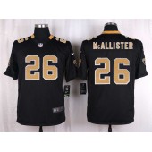 New Orleans Saints #26 Deuce McAllister Black Men Nike NFL Game Jersey