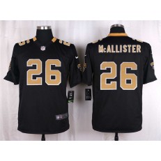 New Orleans Saints #26 Deuce McAllister Black Men Nike NFL Game Jersey