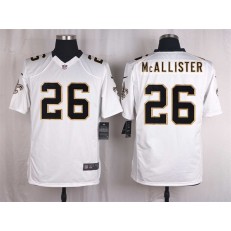 New Orleans Saints #26 Deuce McAllister White Men Nike NFL Game Jersey
