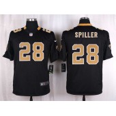 New Orleans Saints #28 Adrian Peterson Black Men Nike NFL Game Jersey