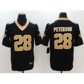 New Orleans Saints #28 Adrian Peterson Black Vapor Untouchable Limited Men Nike NFL Jersey