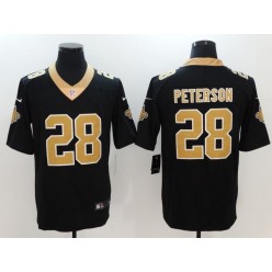 New Orleans Saints #28 Adrian Peterson Black Vapor Untouchable Limited Men Nike NFL Jersey