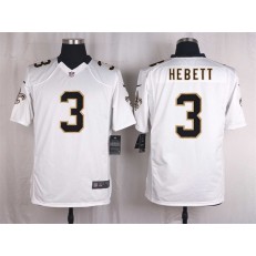 New Orleans Saints #3 Hebett White Men Nike NFL Game Jersey