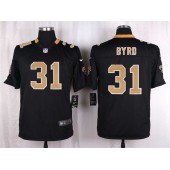 New Orleans Saints #31 Jairus Byrd Black Men Nike NFL Game Jersey