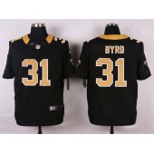 New Orleans Saints #31 Jairus Byrd Black Team Color Men Stitched Nike NFL Elite Jersey