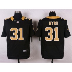 New Orleans Saints #31 Jairus Byrd Black Team Color Men Stitched Nike NFL Elite Jersey