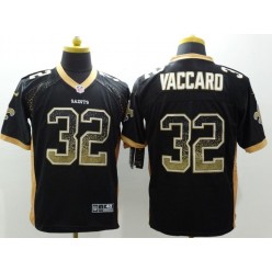 New Orleans Saints #32 Kenny Vaccaro Black Team Color Men Stitched Nike NFL Elite Drift Fashion Jersey