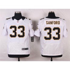 New Orleans Saints #33 Jamarca Sanford White Elite Men Nike NFL Jersey