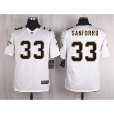 New Orleans Saints #33 Jamarca Sanford White Men Nike NFL Game Jersey