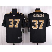 New Orleans Saints #37 Steve Gleason Black Men Nike NFL Game Jersey