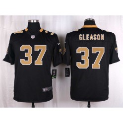 New Orleans Saints #37 Steve Gleason Black Men Nike NFL Game Jersey
