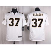 New Orleans Saints #37 Steve Gleason White Men Nike NFL Game Jersey