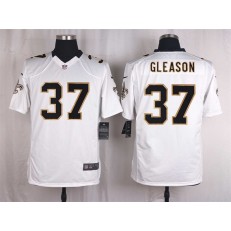 New Orleans Saints #37 Steve Gleason White Men Nike NFL Game Jersey