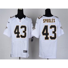 New Orleans Saints #43 Darren Sproles White Elite Men Nike NFL Jersey