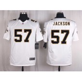 New Orleans Saints #57 Rickey Jackson White Men Nike NFL Game Jersey
