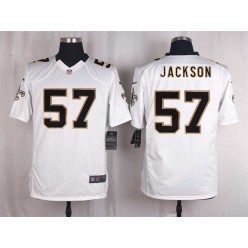 New Orleans Saints #57 Rickey Jackson White Men Nike NFL Game Jersey