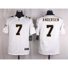 New Orleans Saints #7 Morten Andersen White Men Nike NFL Game Jersey