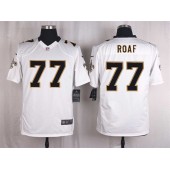 New Orleans Saints #77 Willie Roaf  White Men Nike NFL Game Jersey