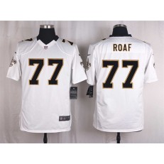 New Orleans Saints #77 Willie Roaf  White Men Nike NFL Game Jersey