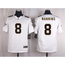New Orleans Saints #8 Archie Manning White Men Nike NFL Game Jersey