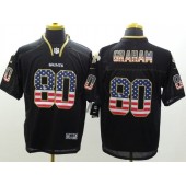 New Orleans Saints #80 Jimmy Graham USA Flag Fashion Black Men Elite Football Nike NFL Jersey