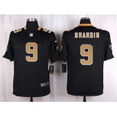 New Orleans Saints #9 Drew Brees Black Men Nike NFL Game Jersey