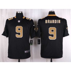 New Orleans Saints #9 Drew Brees Black Men Nike NFL Game Jersey