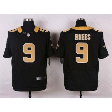 New Orleans Saints #9 Drew Brees Black Team Color Men Stitched Nike NFL Elite Jersey