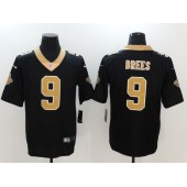 New Orleans Saints #9 Drew Brees Black Vapor Untouchable Limited Men Nike NFL Jersey