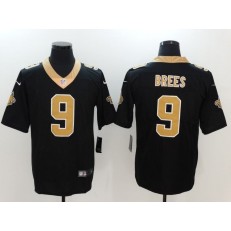 New Orleans Saints #9 Drew Brees Black Vapor Untouchable Limited Men Nike NFL Jersey