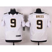 New Orleans Saints #9 Drew Brees White Elite Men Nike NFL Jersey