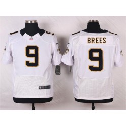 New Orleans Saints #9 Drew Brees White Elite Men Nike NFL Jersey