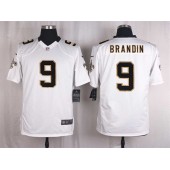 New Orleans Saints #9 Drew Brees White Men Nike NFL Game Jersey