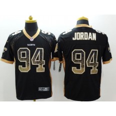 New Orleans Saints #94 Cameron Jordan Black Team Color Men Stitched Nike NFL Elite Drift Fashion Jersey
