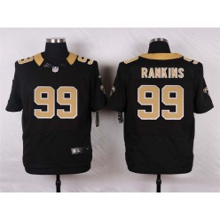 New Orleans Saints #99 Sheldon Rankins Black Team Color Men Stitched Nike NFL Elite Jersey